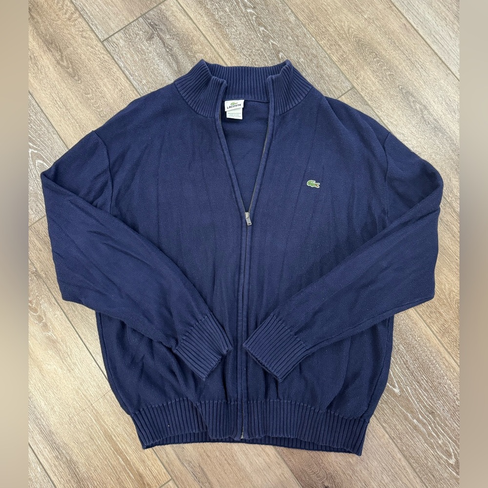 VTG Lacoste zip up jacket cardigan